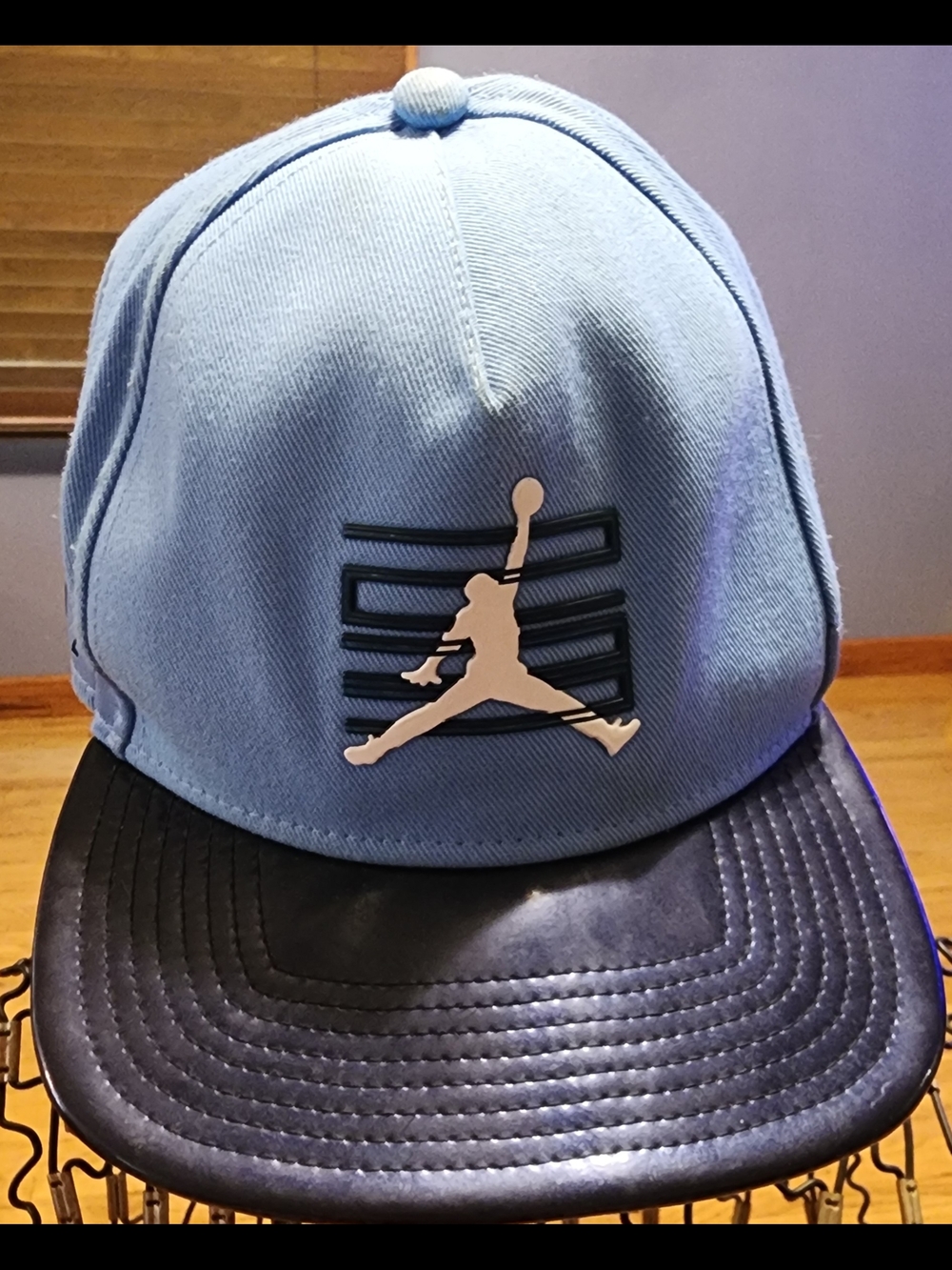 Jordan Light Blue and Black Jumpman Baseball Cap